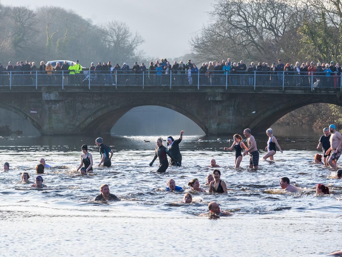 13 brilliant pictures from Otley New Year's Day Swim