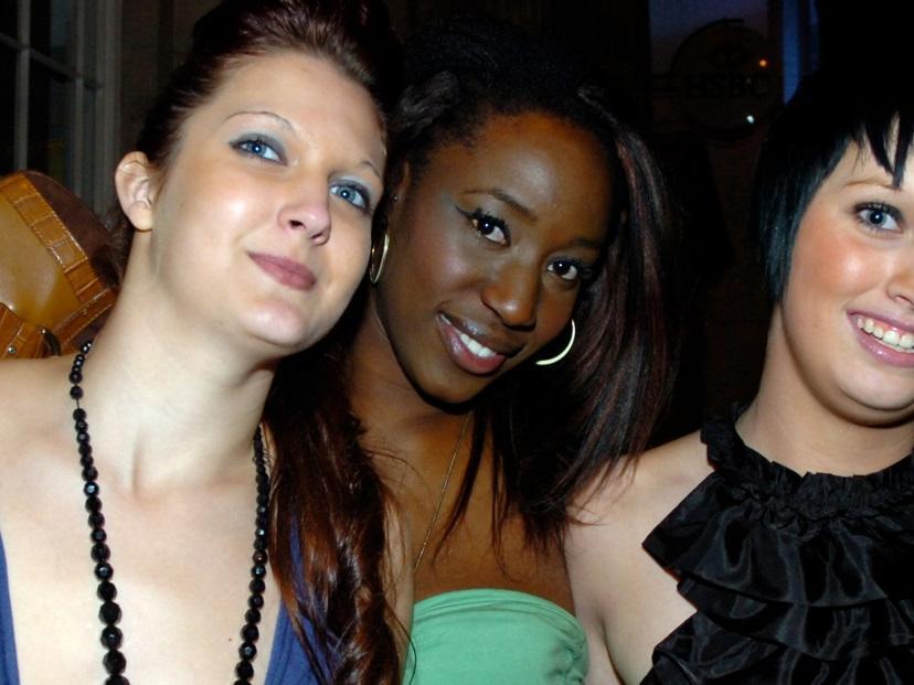 Charlotte, Blessing and Carley having a night on the town in 2008.