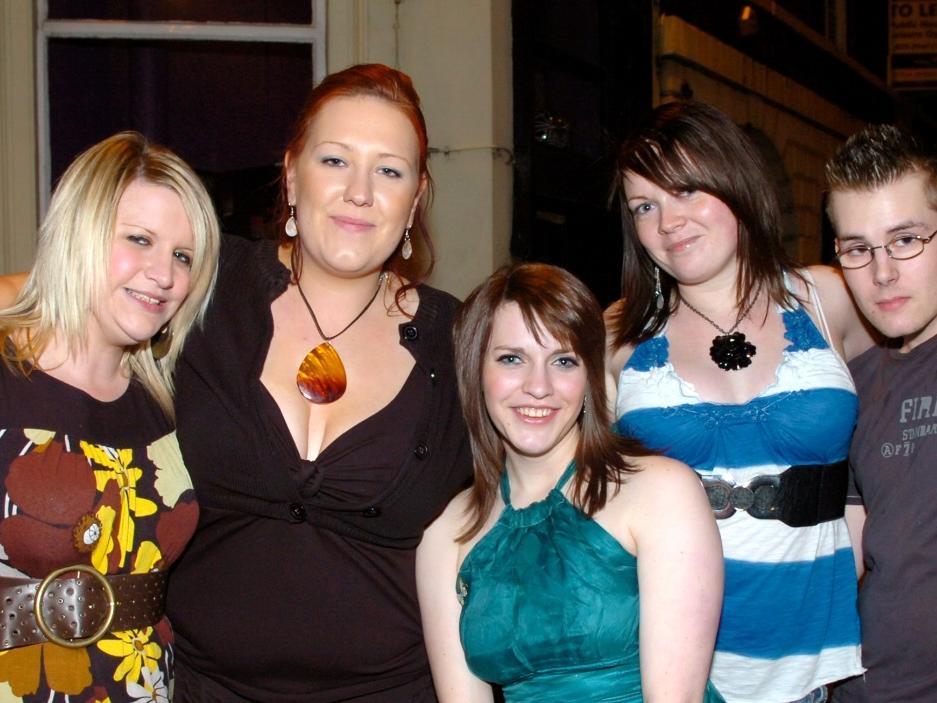 Sarah, Kerry, Vicky, Nikki and Steve in 2008.