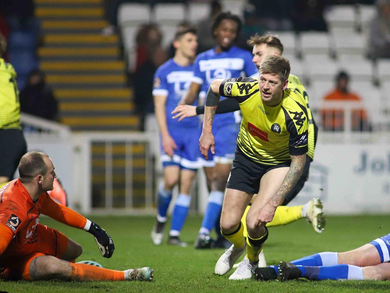 Jon Stead 8. Blazed one great opportunity over the cross-bar, but moments later he popped up with a goal and, in the end, he was Town's match-winner.