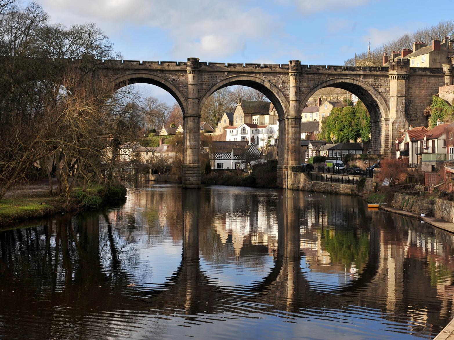 Take in the winter sunshine as it glints off the River Nidd in Knaresborough.