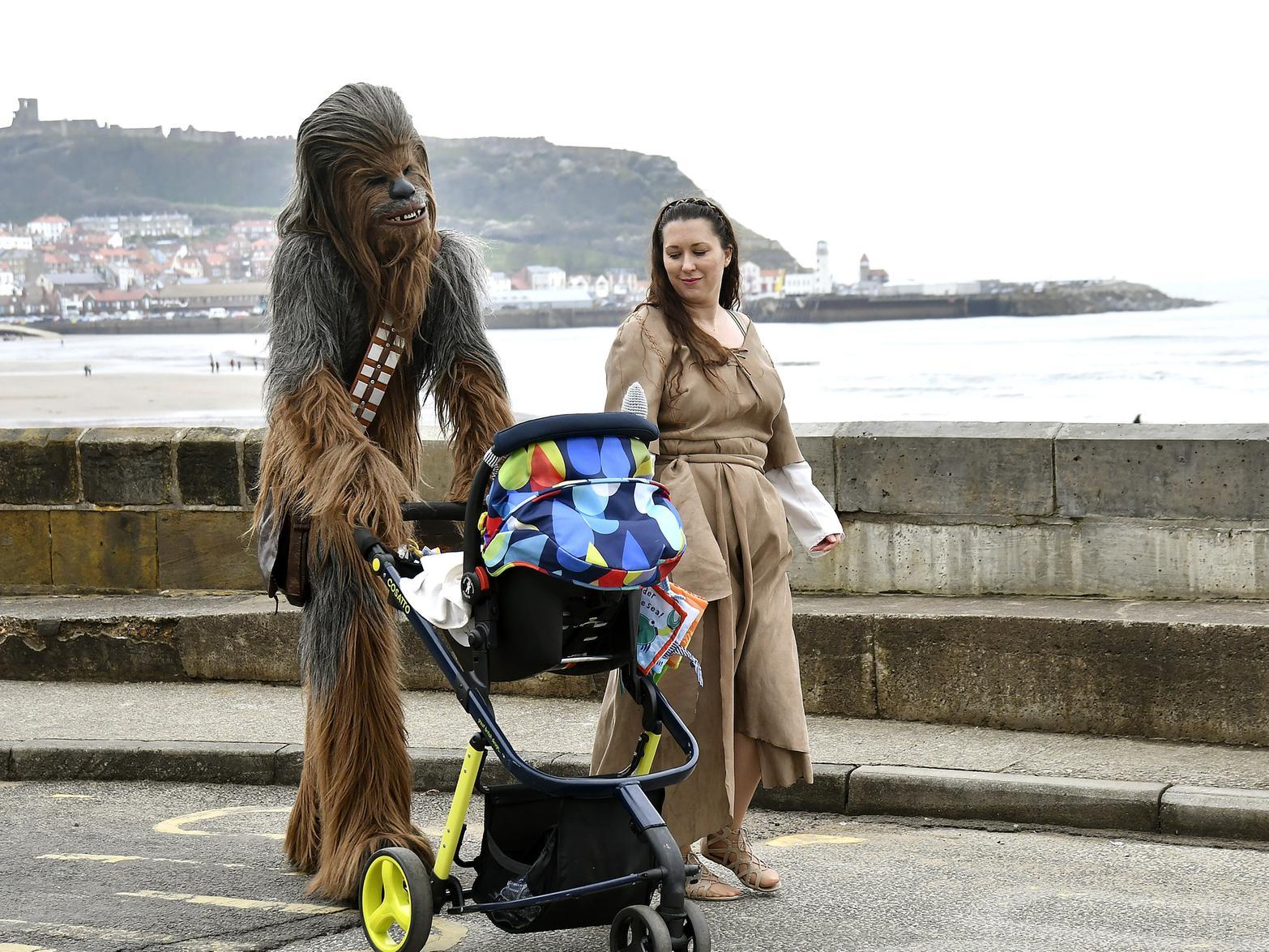 Chewbacca and Princess Leia head to Scarborough Sci Fi Festival. Photo: Richard Ponter