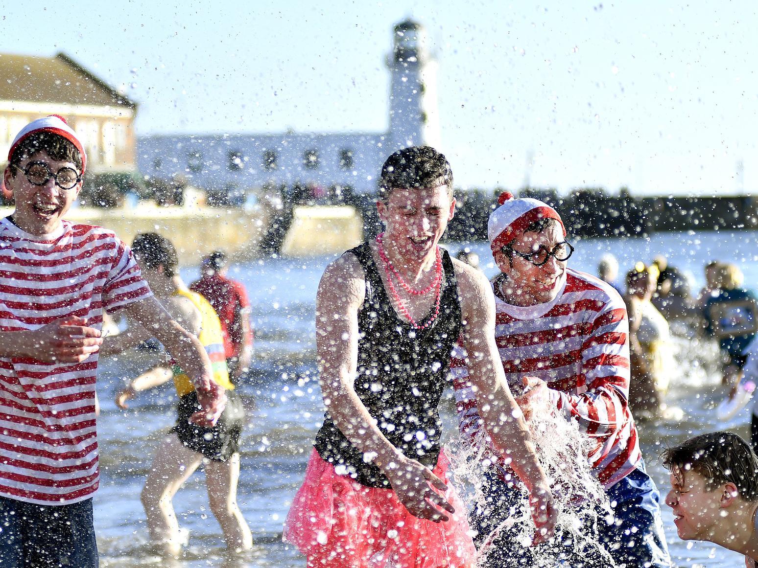 Scarborough's New Years Day Dip in the South Bay. Photo: Richard Ponter
