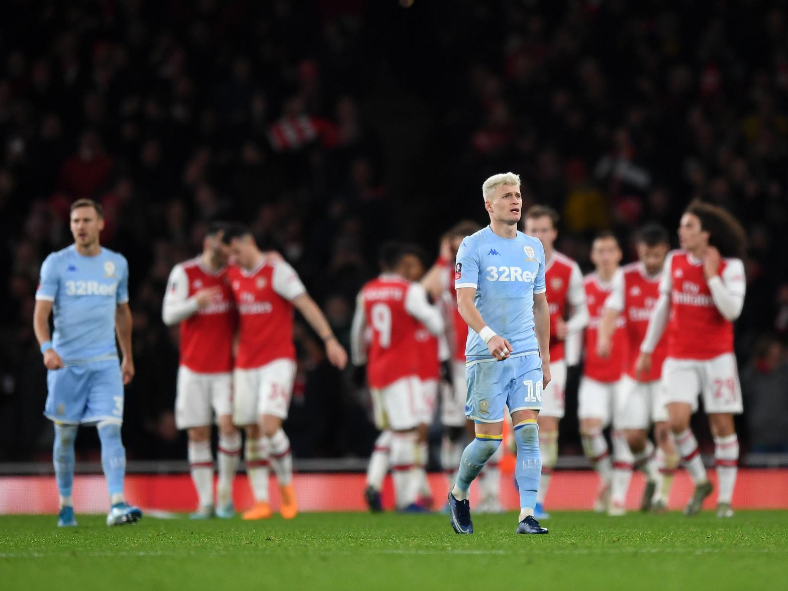 Leeds United fell to a 1-0 defeat at Arsenal on Monday evening. (Getty)