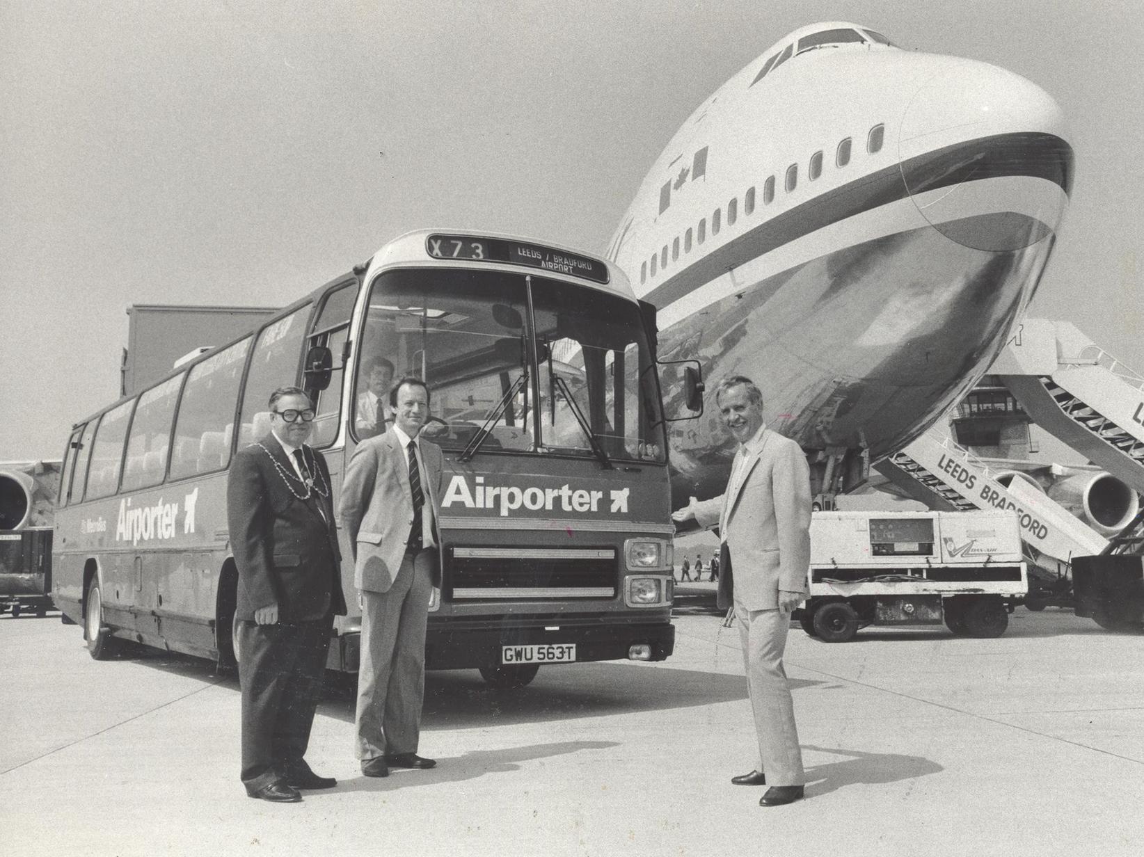 A new Airporter bus service was launched to link Leeds city centre with the airport.