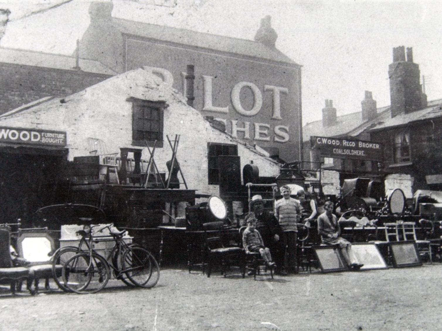 Wood's second hand furniture store in Canaan Square, Low Road, Hunslet