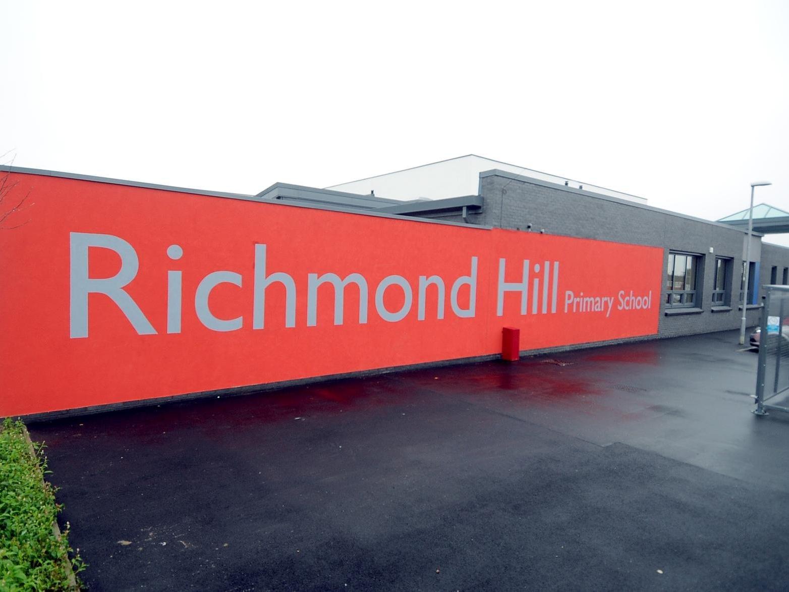 35 per cent of students at The Richmond Hill Academy met their expected standard