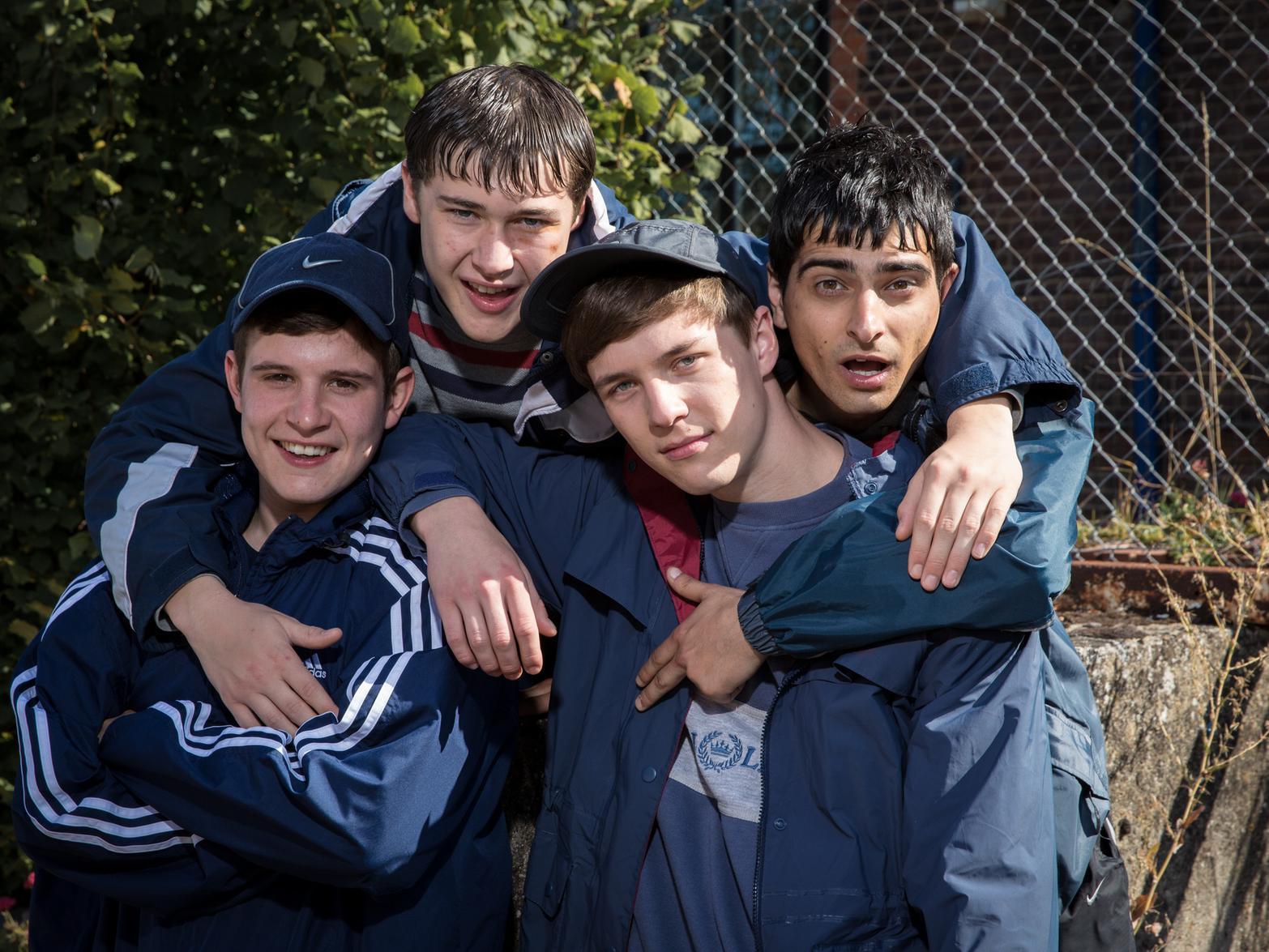 The cast of Ladhood (Photo: BBC).