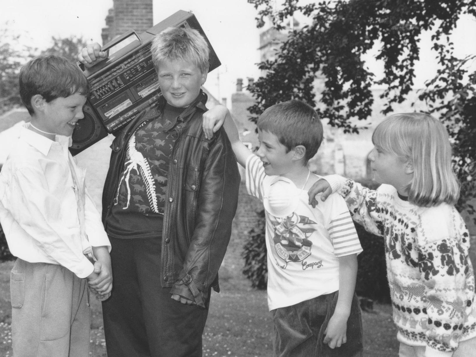 In July 1994 children were busy rehearsing for Hunmanby Manor School's end of term play. Pictured are, from left, Daniel Wilson, Paul Seckle, Paul Raw and Amy Connew.