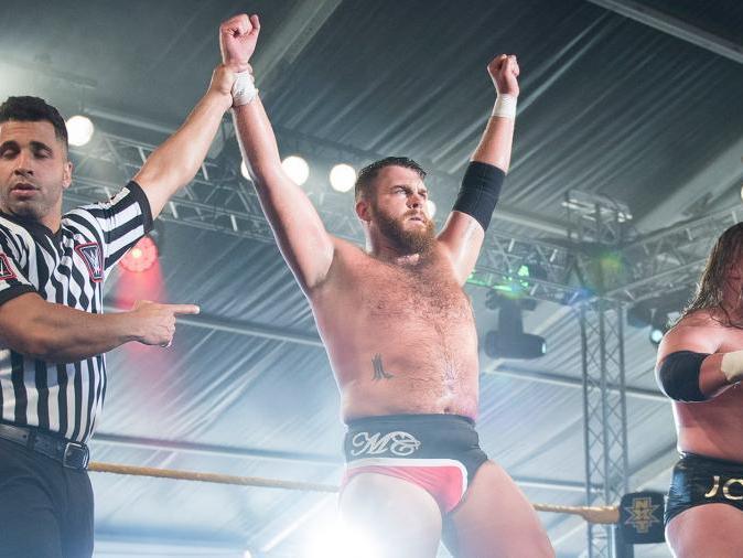 WWE NXT UK, the trio of Wolfgang and the Coffey brothers was officially dubbed Gallus (Scottish slang for daring or confident) and they will be one of four of NXT UKs elite tandems with battle in a Ladder Match for the NXT UK Tag Team Championships.
