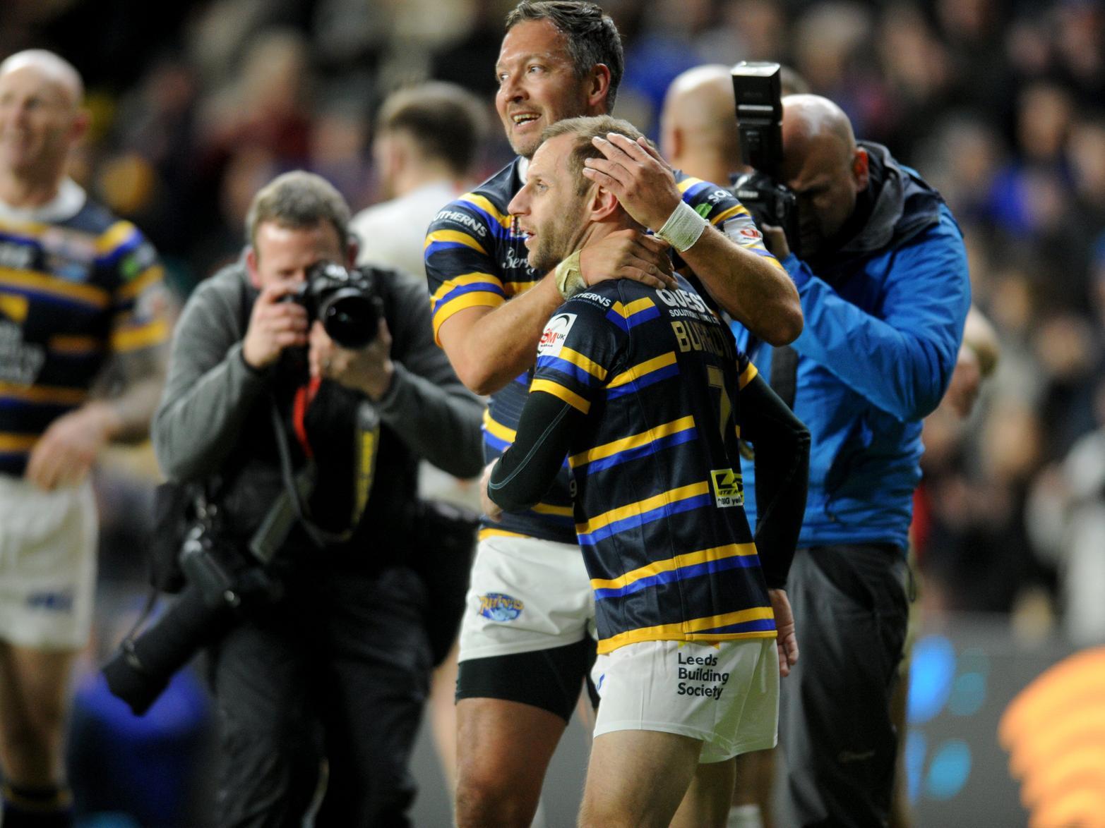 Rob Burrow coming on at Headingley.