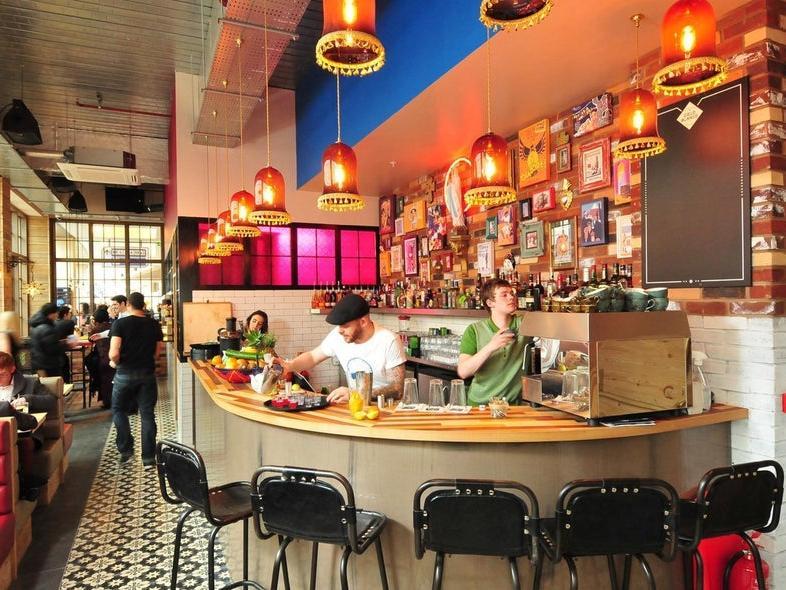 Vibrant Mexican diner with a skylit terrace, serving classic street food, sharing boards and salads. 415, Trinity Leeds, Albion Street, Leeds LS1 5AY
