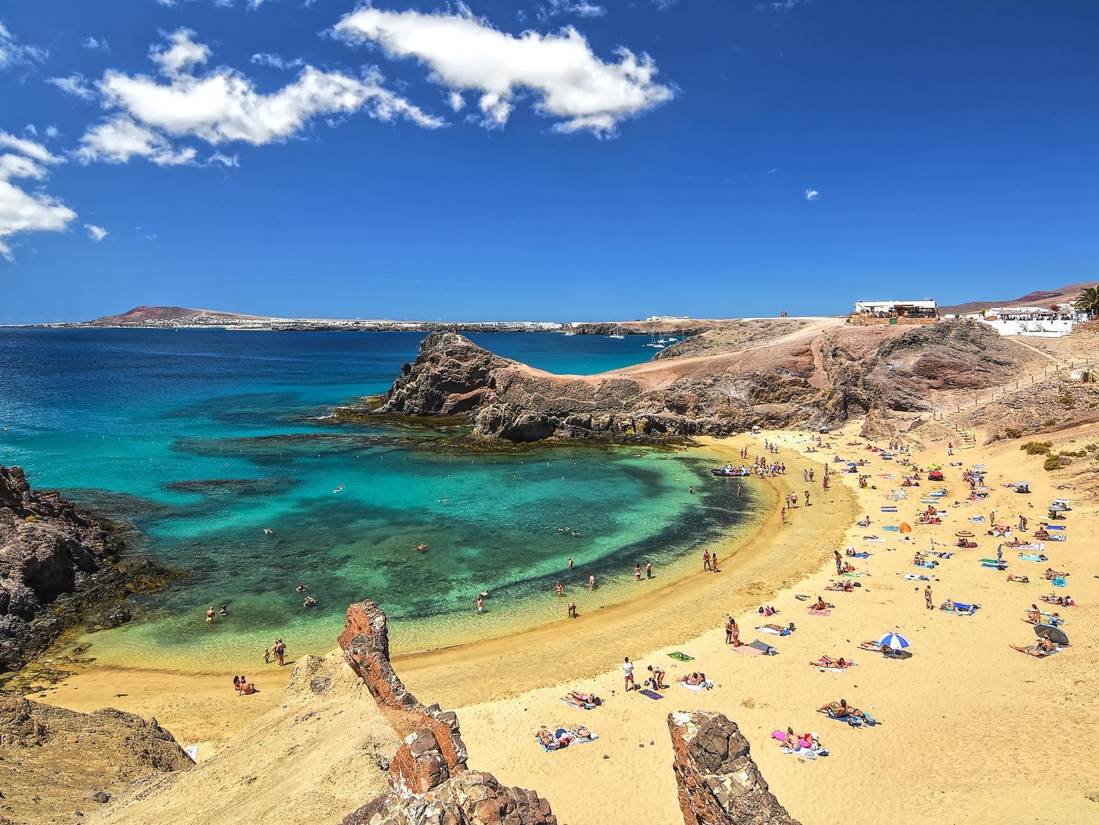 Lanzarote is the hottest of the Canary Islands and is popular with holidaymakers all year round. In April, temperatures will rise to just under 24 degrees, but it may be windy at times.