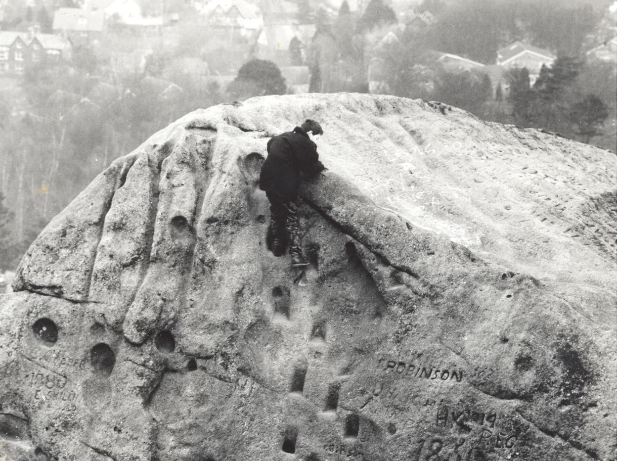 Climb every mountain! Enthusiasts test their skills at the Cow and Calf rocks.