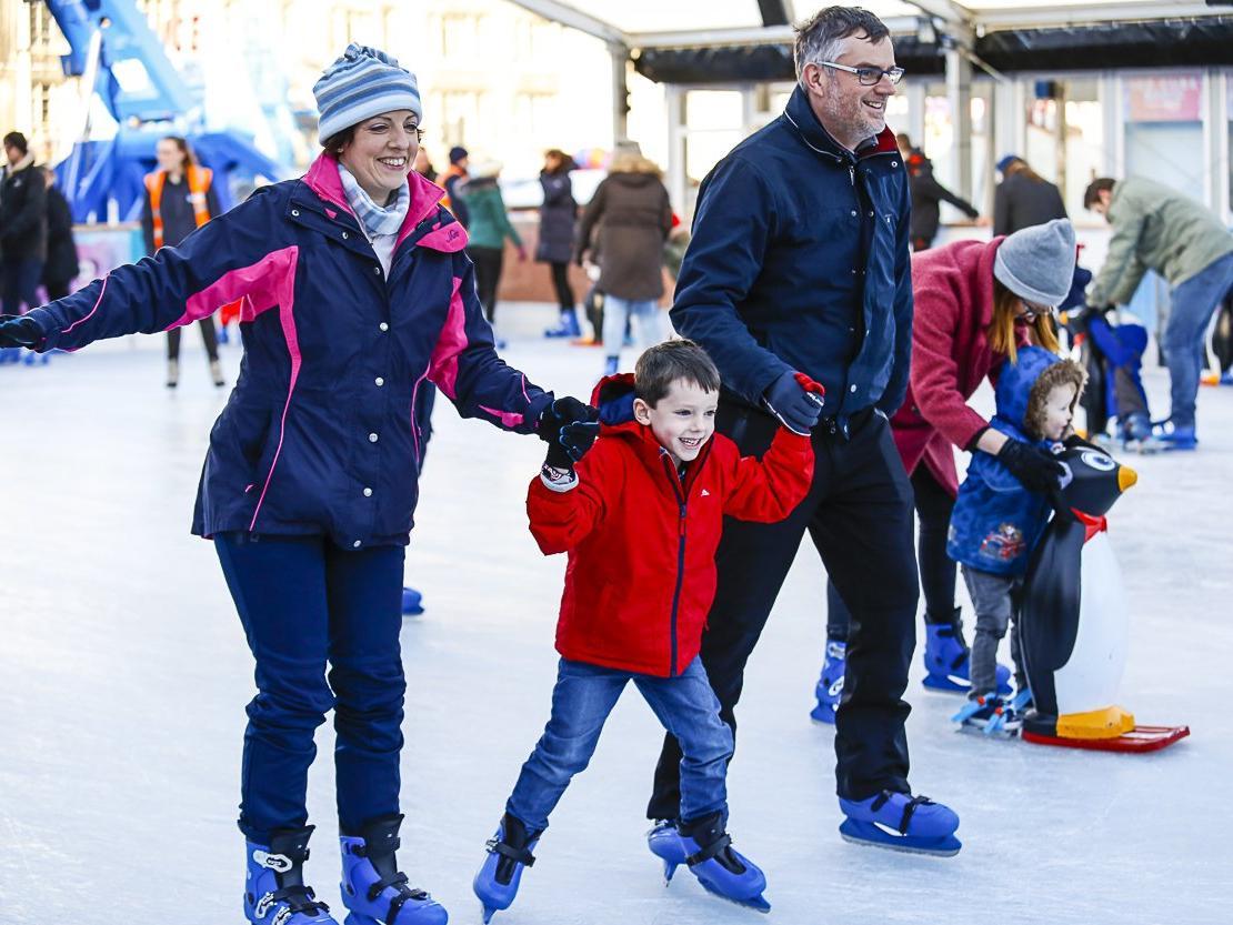 The citys coolest attraction is celebrating its 20th year. Ice Cube will give visitors of all ages a chance to whizz around the ice under specially covered outdoor rink complete with a transparent marquee style roof.