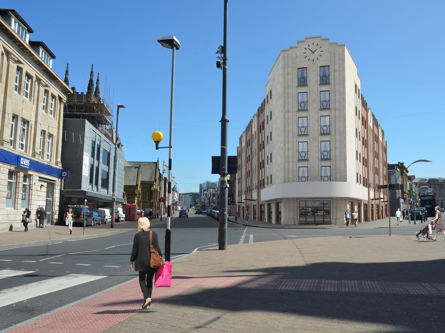 In 2009 Blackpool's famous Yates's Wine Lodge was lost to fire. After a number of year's empty construction began for a new Premier Inn hotel at the site began in 2018. The hotel is set to open during spring 2020.