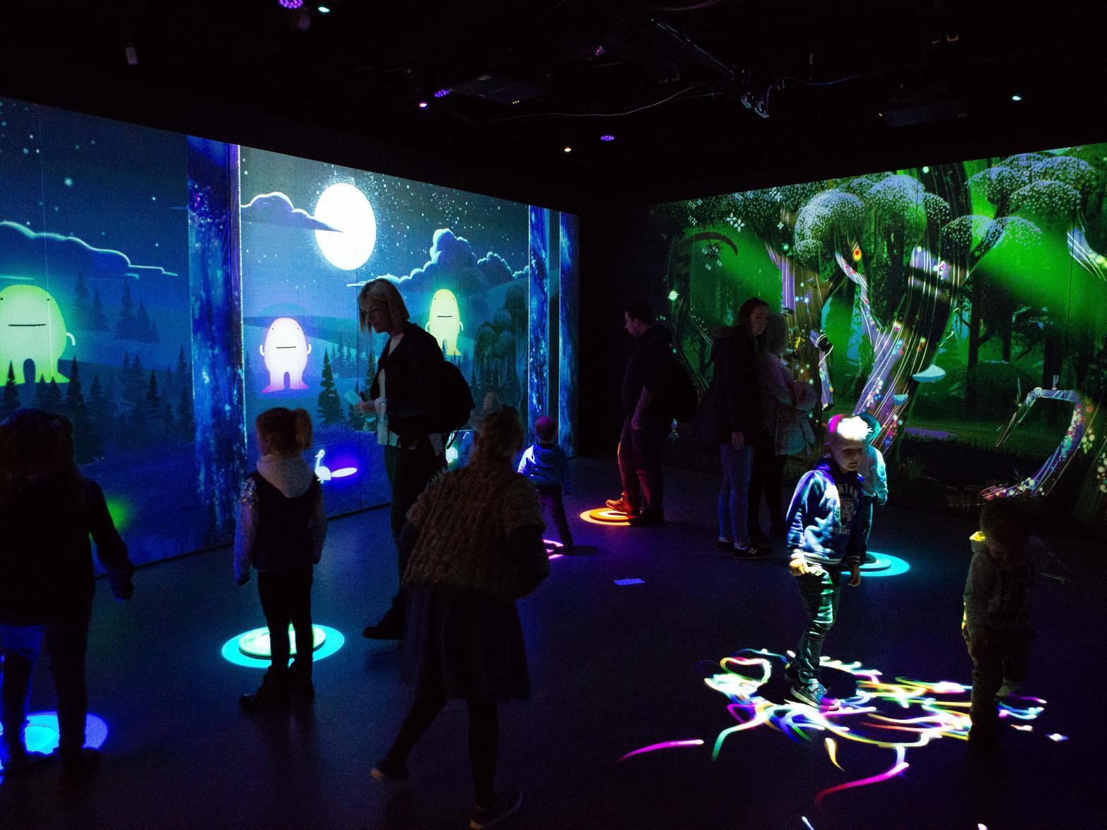 Eureka!'s digital forest exhibition, Arboreal. Photo by Bruce Fitzgerald.