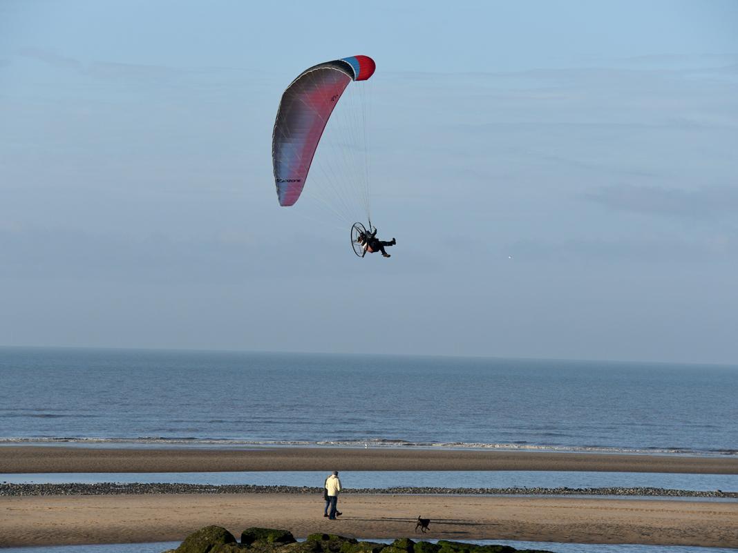 Paramotor is the generic name for the harness and propulsive portion of a powered paraglider