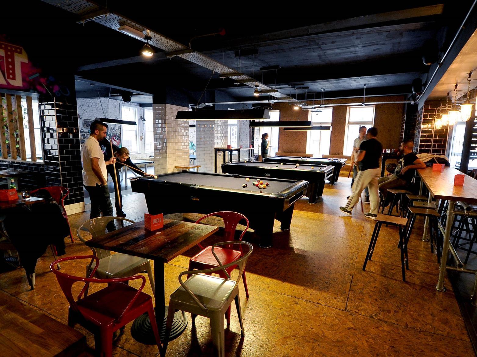 Unleash your competitive side and challenge your friends to a game of pool, ping pong or mini golf at Roxy Ball Room and enjoy some fun-filled time together, with prices starting at 6.00 GBP each.