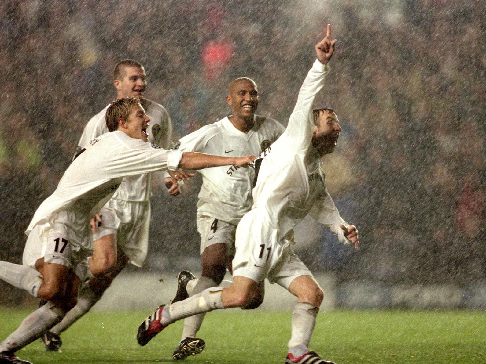 A catastrophic error from AC Milan's goalie Dida handed Leeds a priceless victory at waterlogged Elland Road. He  fumbled a hopeful 30-yard drive from Lee Bowyer with just two minutes remaining to give Whites the win.