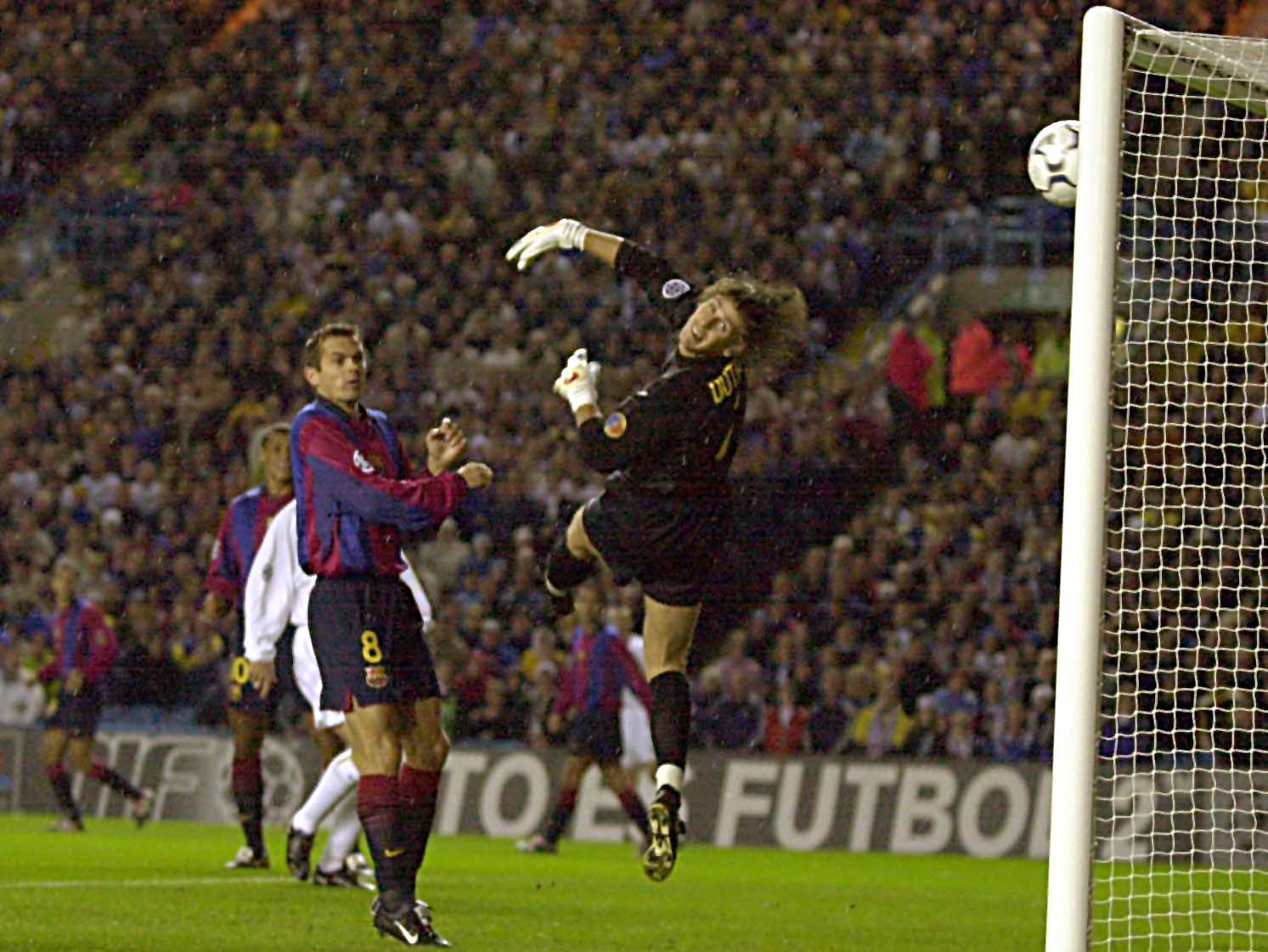 Leeds came within 10 seconds of securing their place in the second phase of the Champions League and sending Barcelona crashing out. It took a goal from Rivaldo deep into stoppage time to deny the Whites after Lee Bowyer had scored