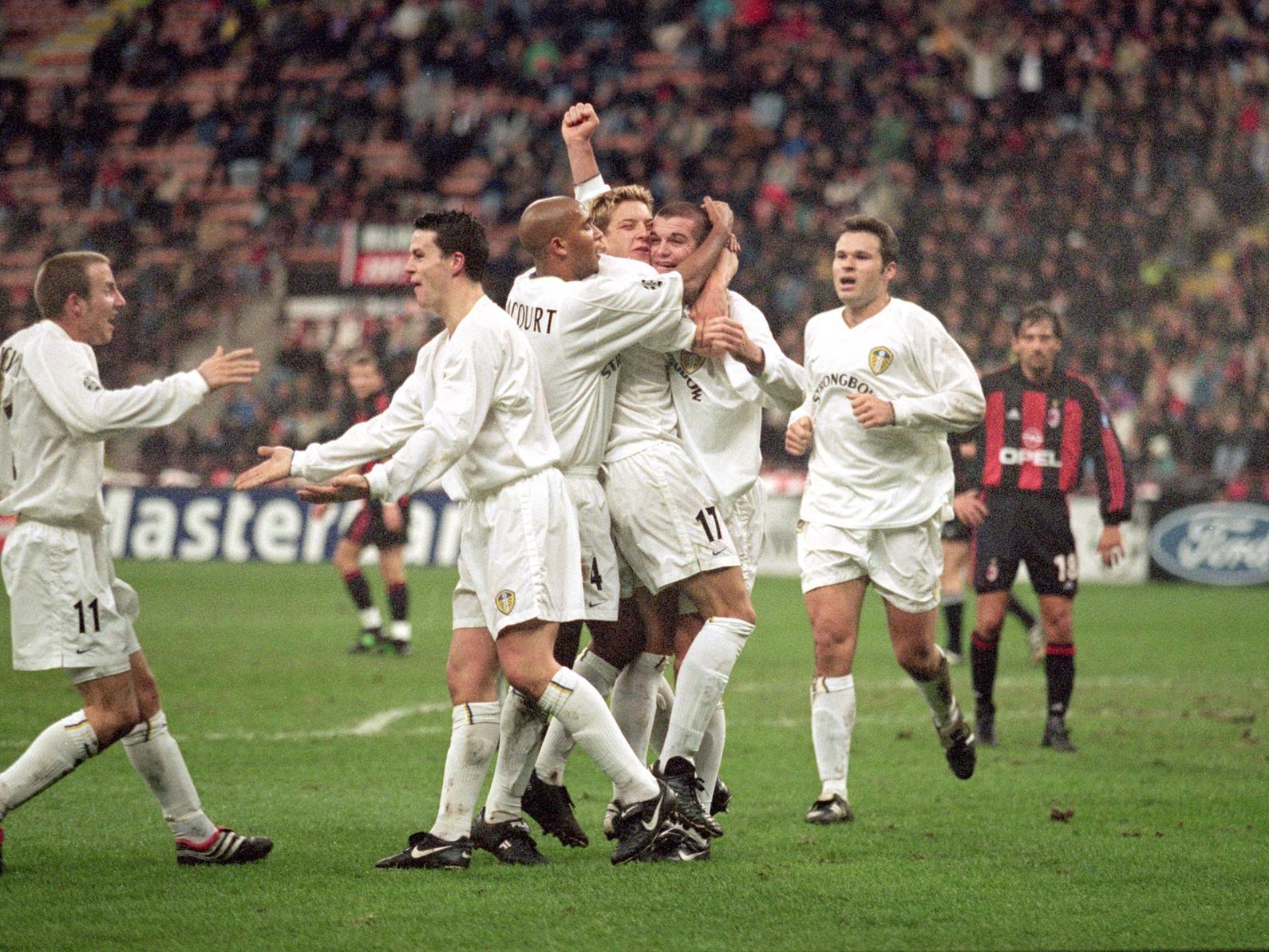 That headed goal on the stroke of half time from Dom Matteo proved sufficient for Leeds to get the draw needed to secure their qualification into the Champions League second phase. Remember who equalised for Milan that night?