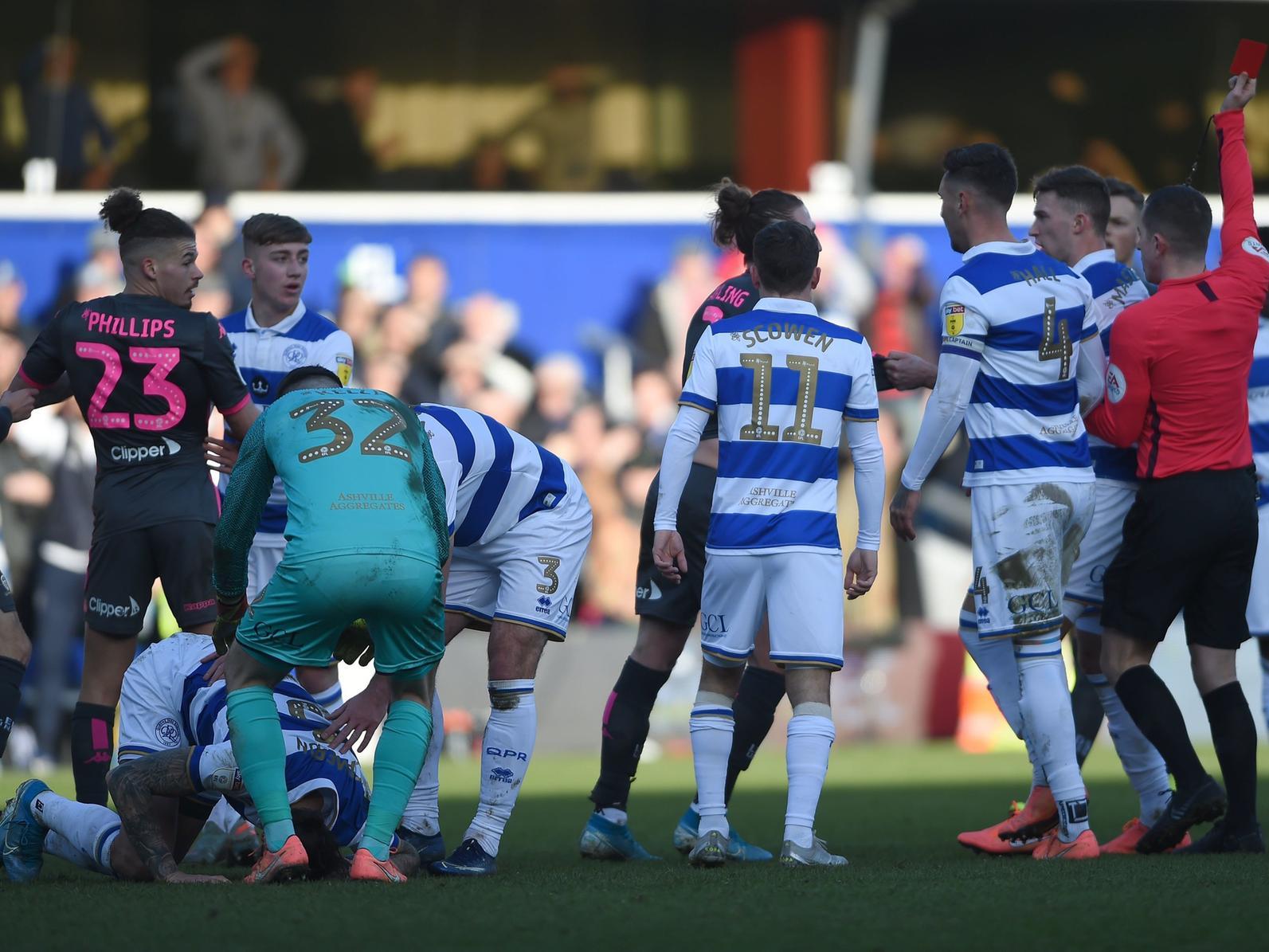 Kalvin Phillips saw red for a challenge on Geoff Cameron, which Sky Sports pundit Danny Higginbotham described an 'absolute disgrace'