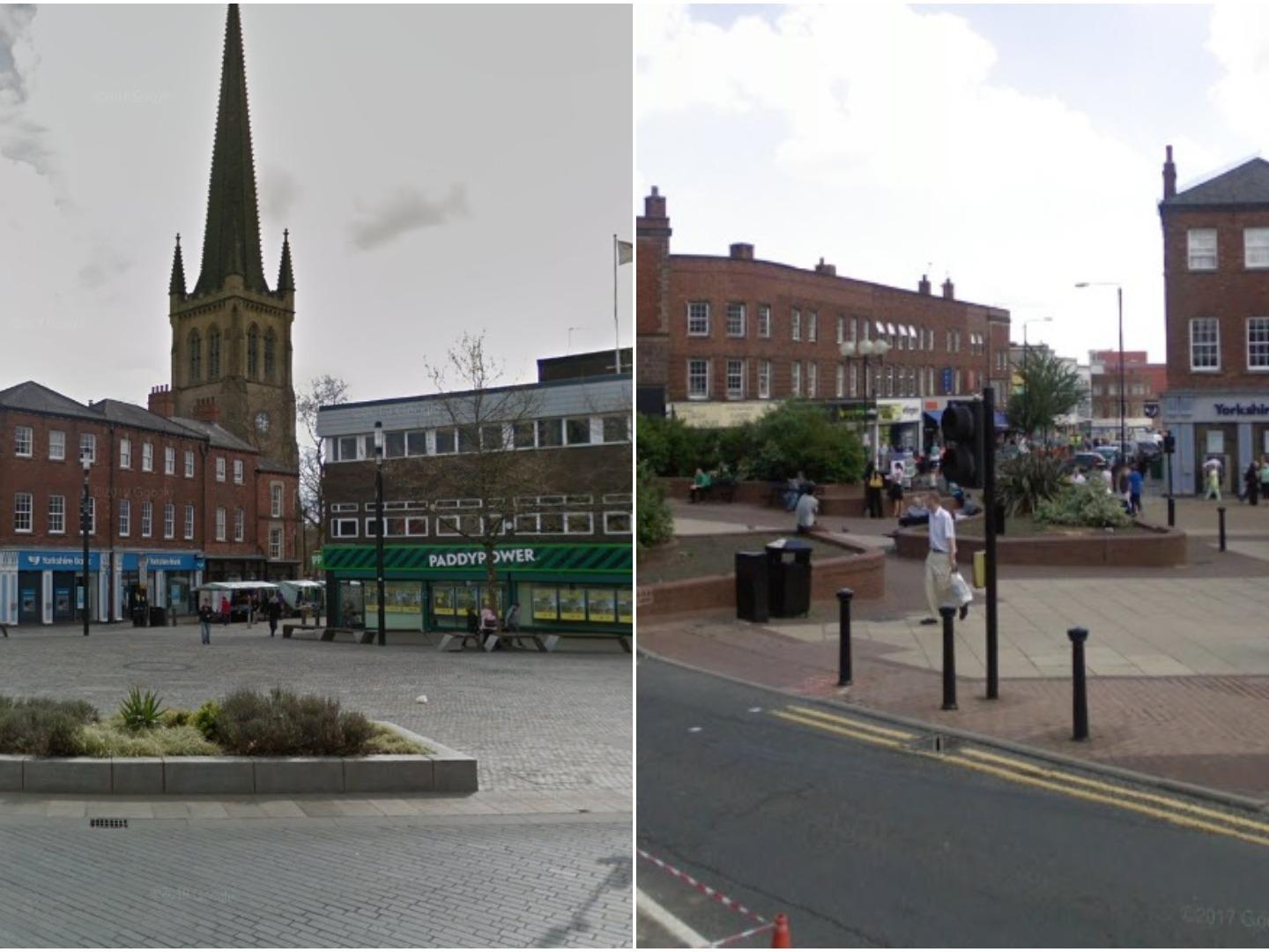 The Bullring pictured now and in 2008 shows the difference. The fountain isn't there for starters.