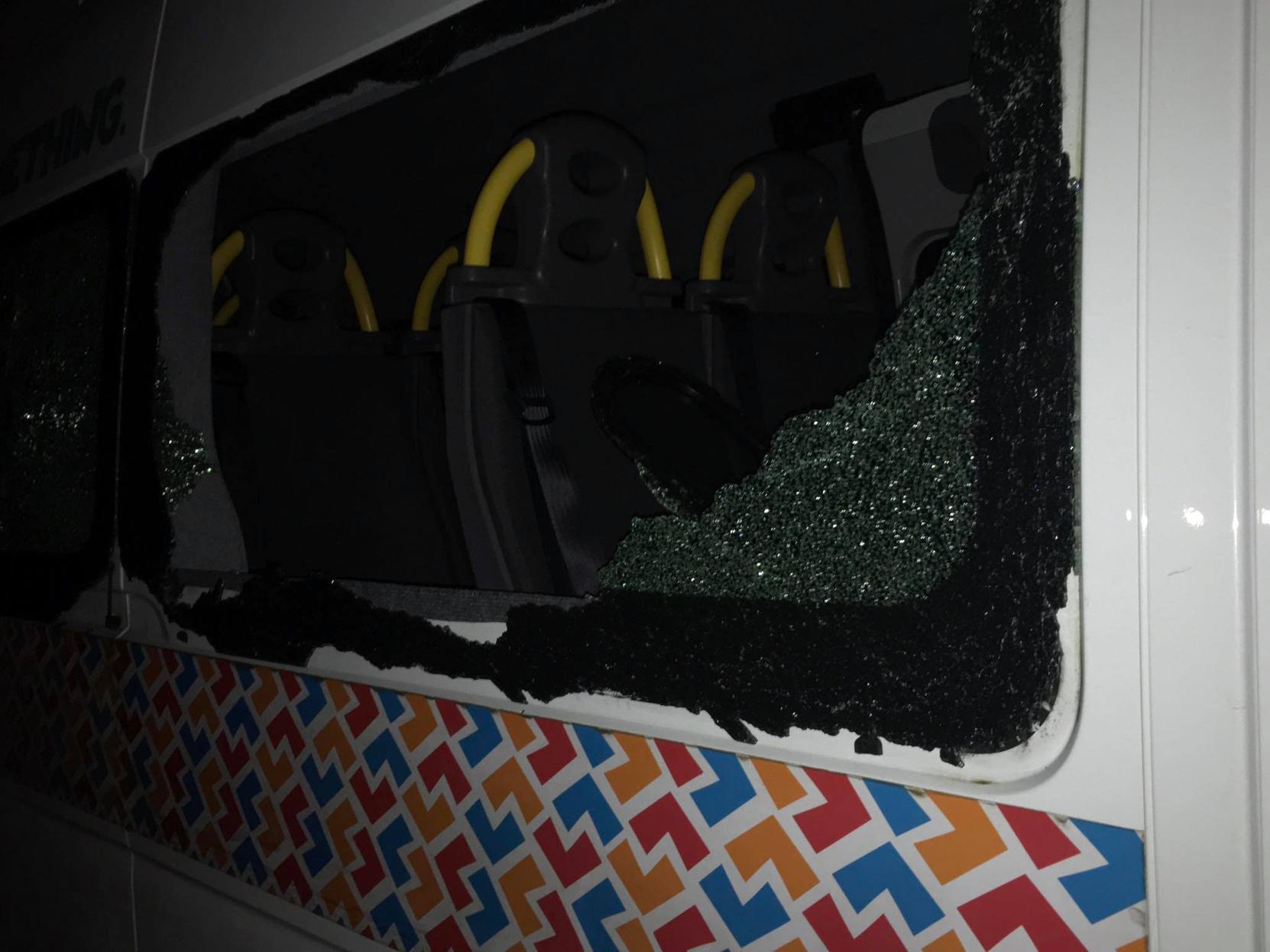 Mini-bus damage