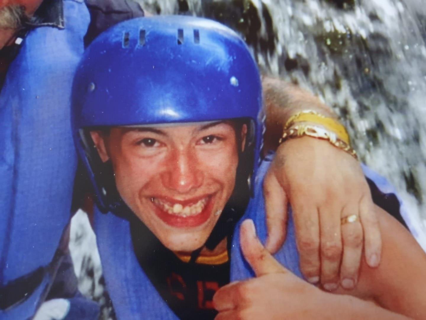 Daniel Hirst pictured on a family holiday as a boy.