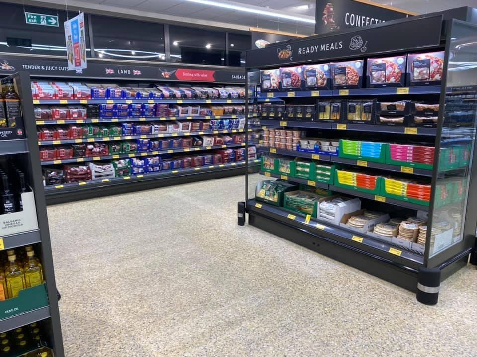 The new-look supermarket boasts new, easier to access fridges and freezers