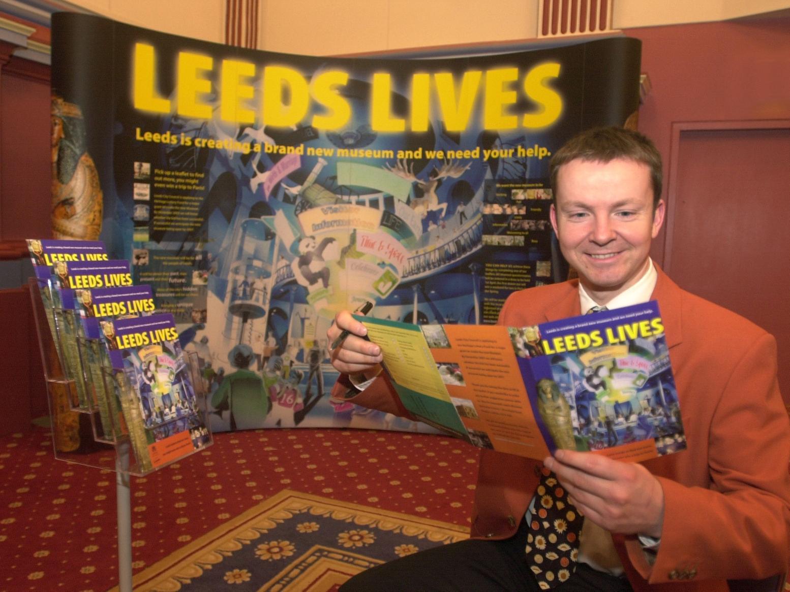 Look North weatherman Paul Hudson launched a consultation at Leeds Town Hall for a new museum in the city centre.