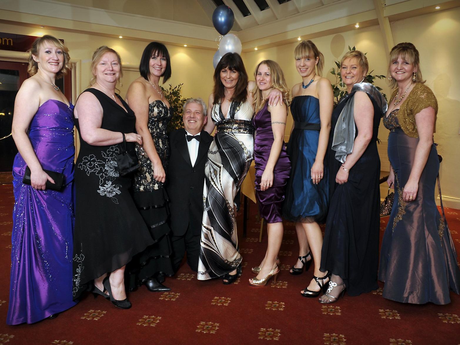 Tim Hopkirk, medical registrar, with the ladies from A&E.