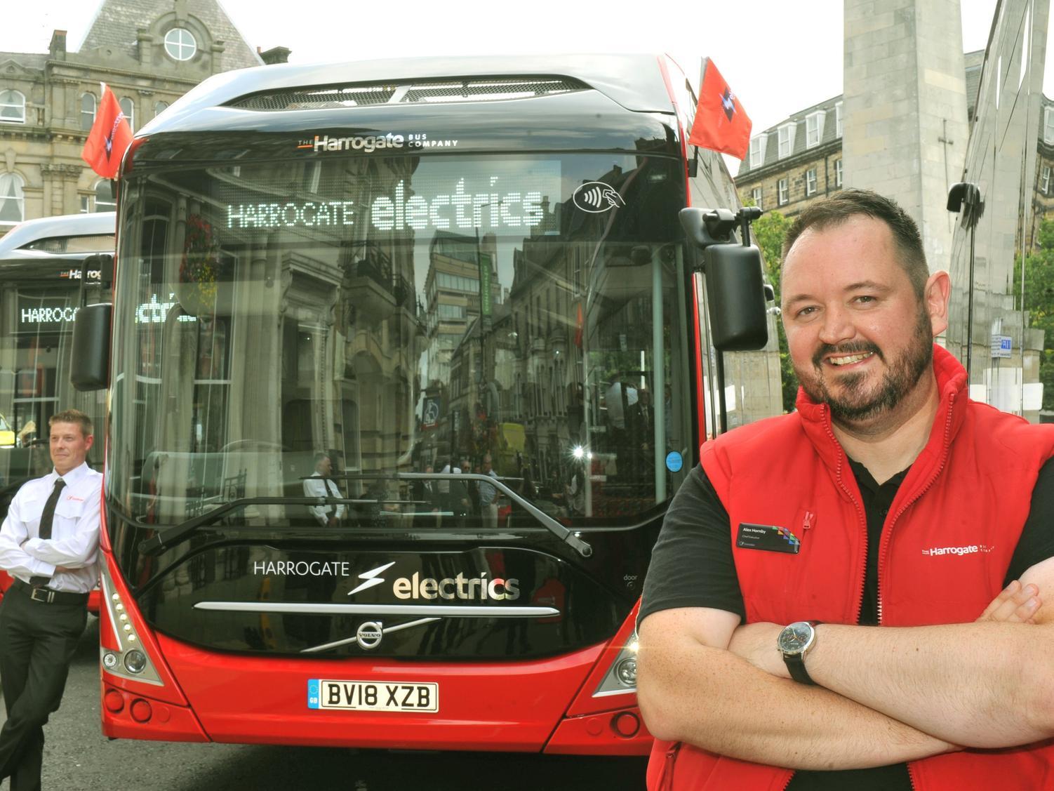 In 2018, electric buses arrived in Harrogate, making us the UK's first ever low-emissions bus town. The buses feature Wi-fi and mobile charging points and are a 'cleaner' alternative to traditional public transport.