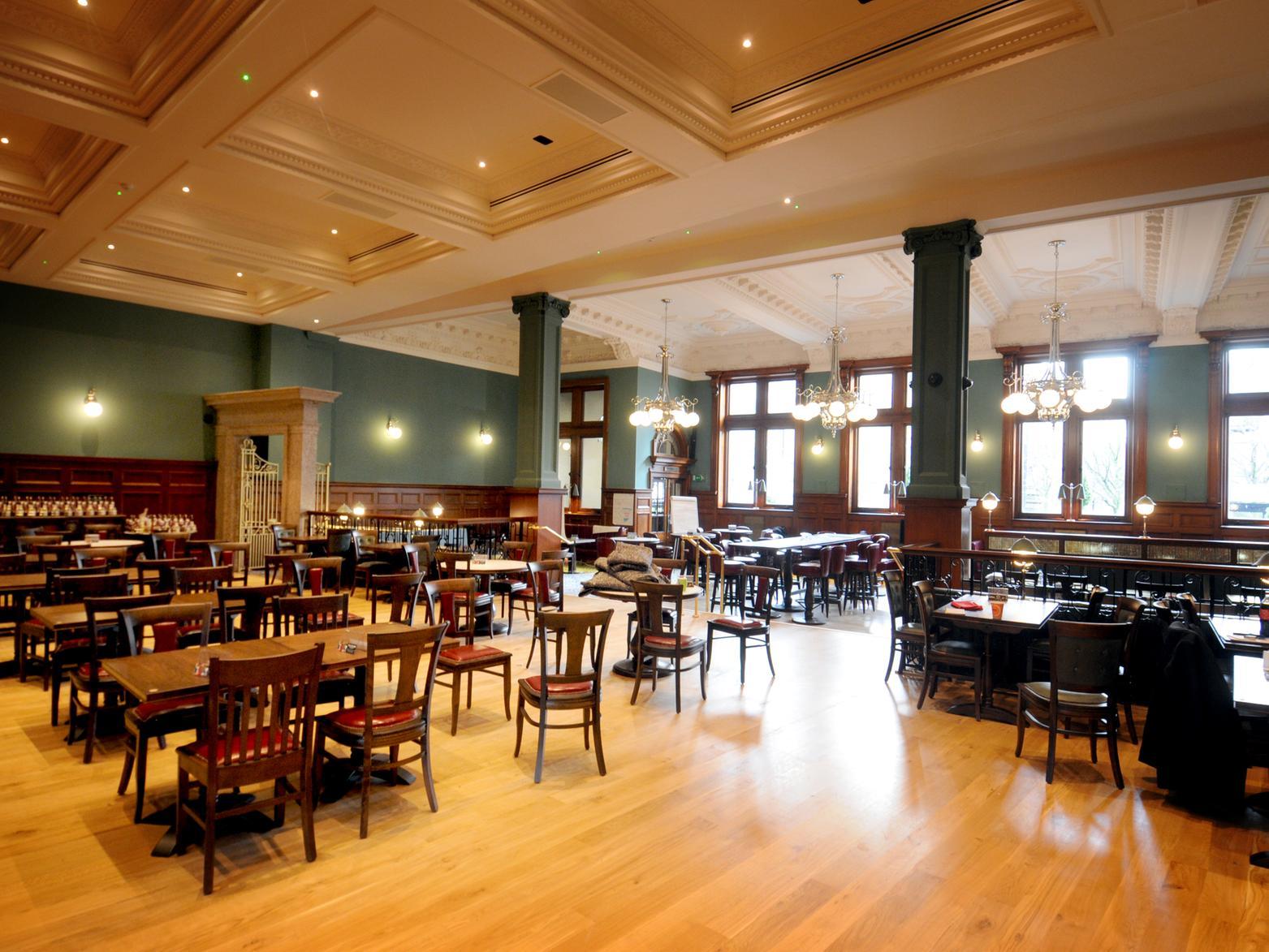 Rating: 3.5/5. Reviews: 417. "Great use of an old lovely building that would otherwise be abandoned. Typical Spoons really great drink choice and great prices and good selection of food!"