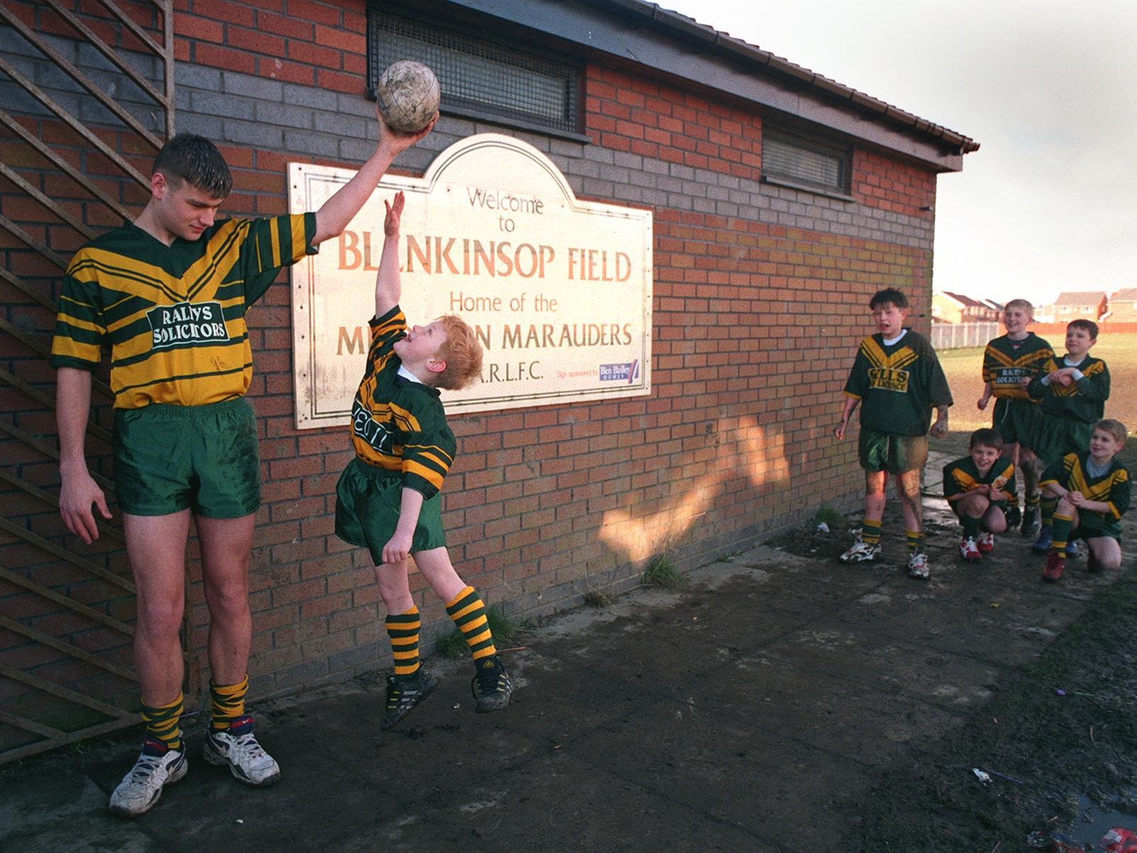 Middleton Marauders enjoy a training session after the team received help and sponsorship due to vandalism at their clubhouse.