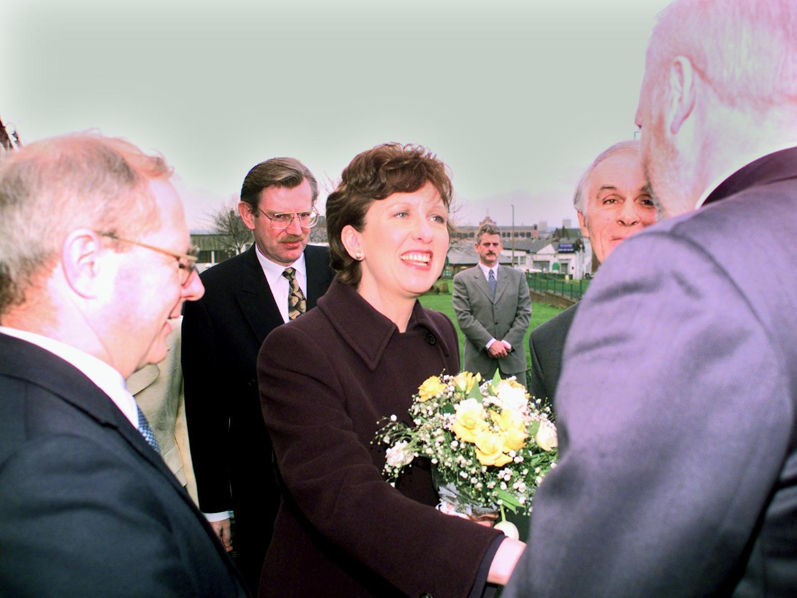 Irish President Mary Mc Aleese visited the Leeds Irish Centre.