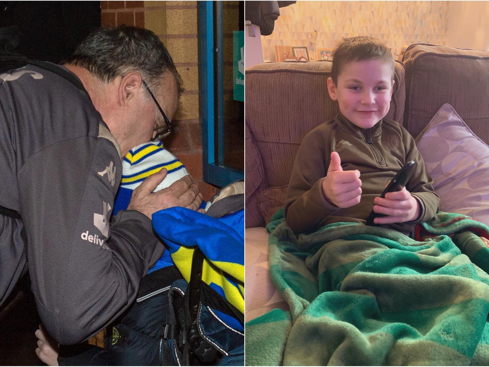Riley Ross with Marcelo Bielsa and recovering from his operation
