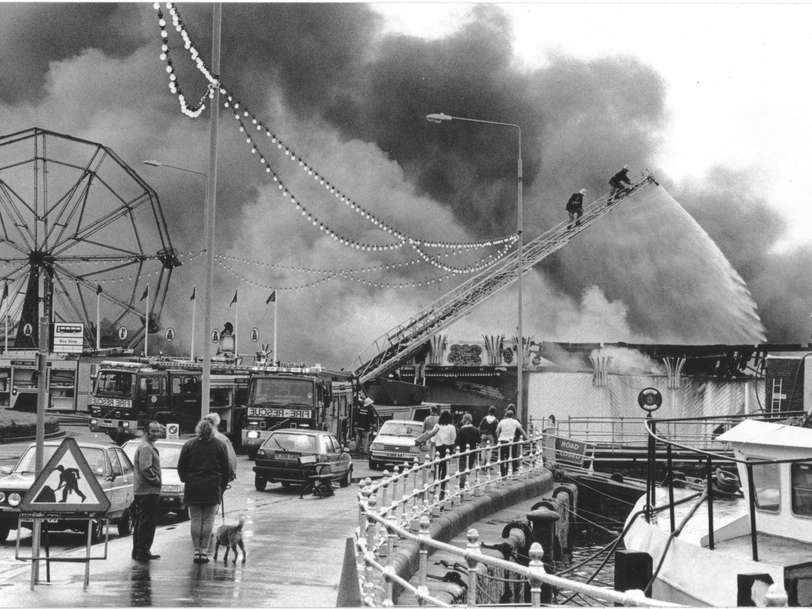 There were dramatic scenes on Sandside when a fire broke out at Luna Park in 1991.