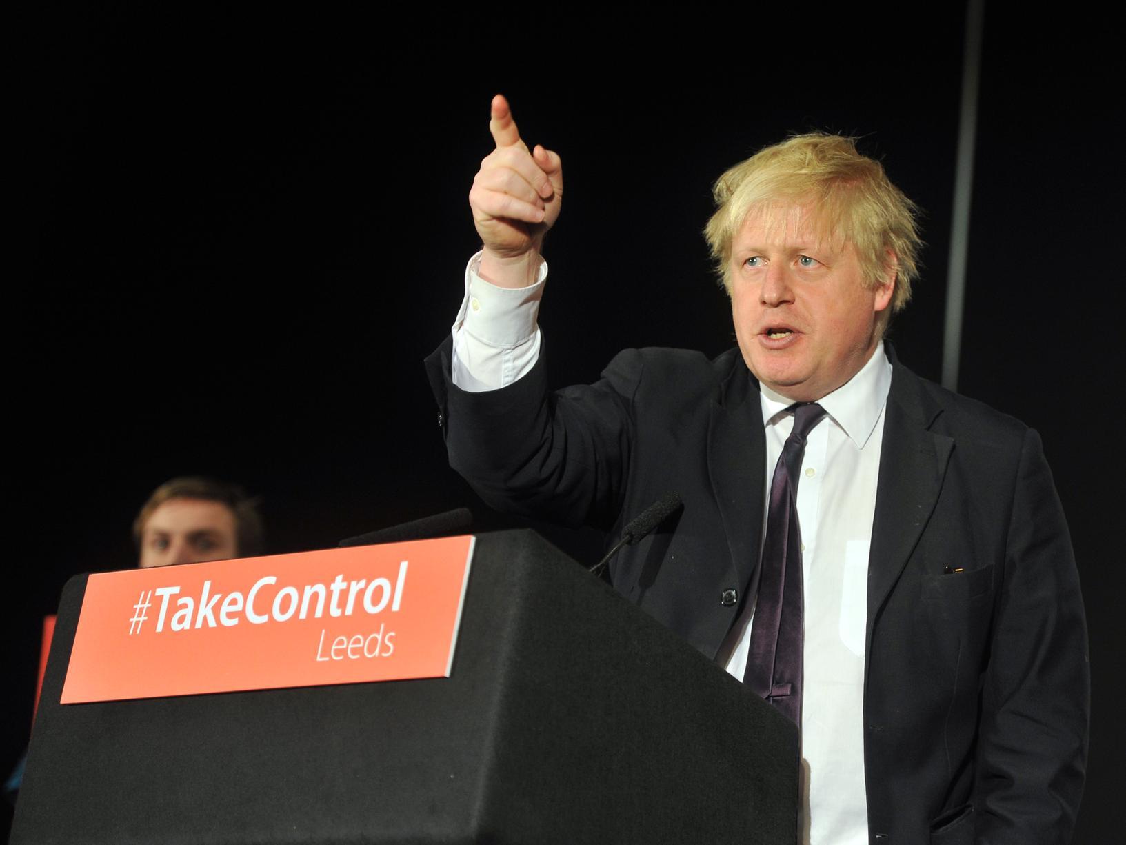 Boris Johnson on a visit to Leeds as part of the Vote Leave campaign. Despite Leeds voting to remain, the margin was incredibly narrow with a large backing for Leave in the city.