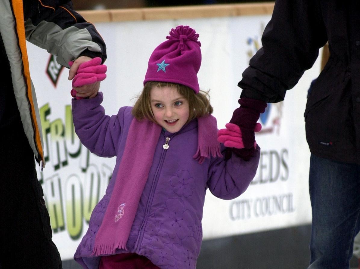 Five-year-old Kate Horrocks from Adel finds it tricky.
