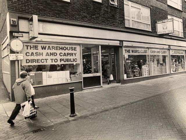 Aberdeen Walk in 1993. The former Warehouse at the corner with Albemarle Crescent is now a charity shop.
