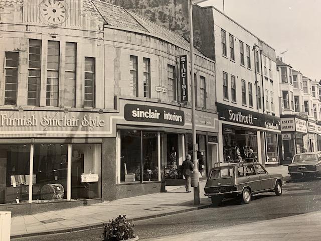 Photo taken in 1975, the year after JH Sinclair & Co Ltd opened its showroom at the corner with Castle Road.