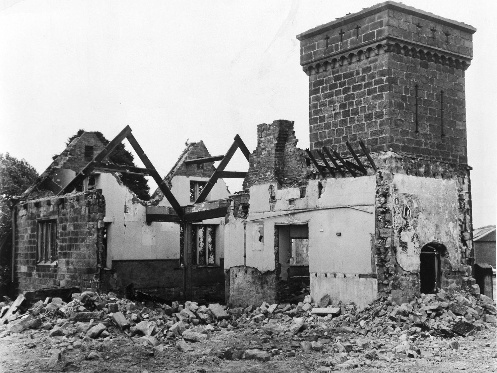 This photo shows a half demolished school at Seacroft in October 1969. Does any one know which one?