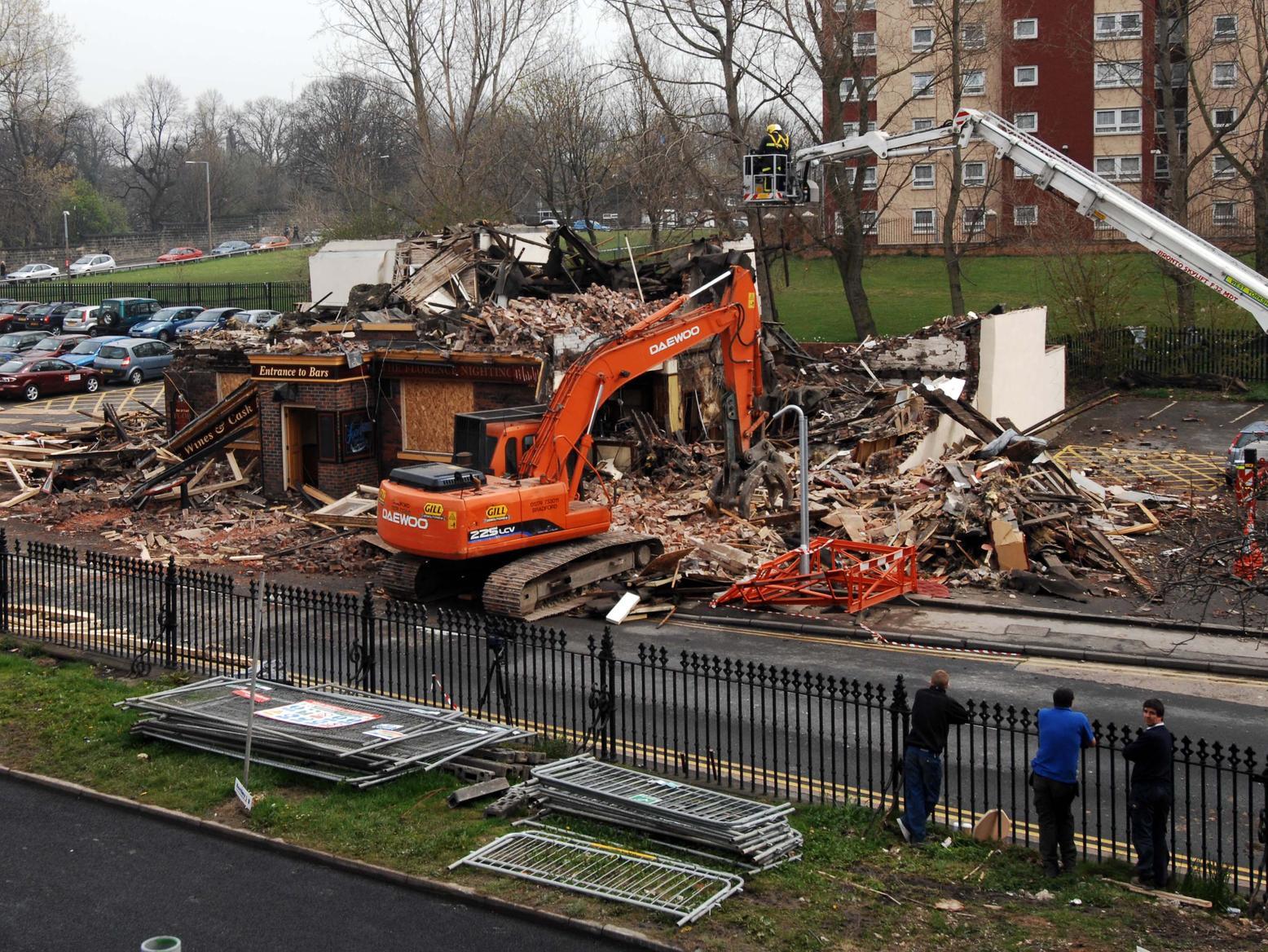 This pub on Becket Street in Leeds was demolished in the spring of 2008 after a gas explosion.