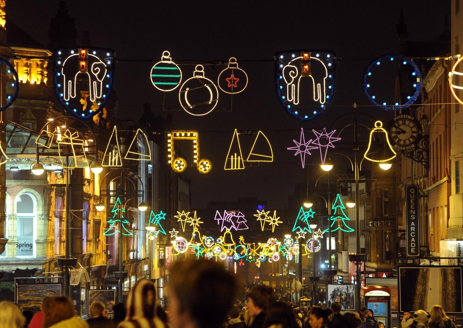 Figures show a decrease in the number of people in Leeds City Centre over the Christmas period.