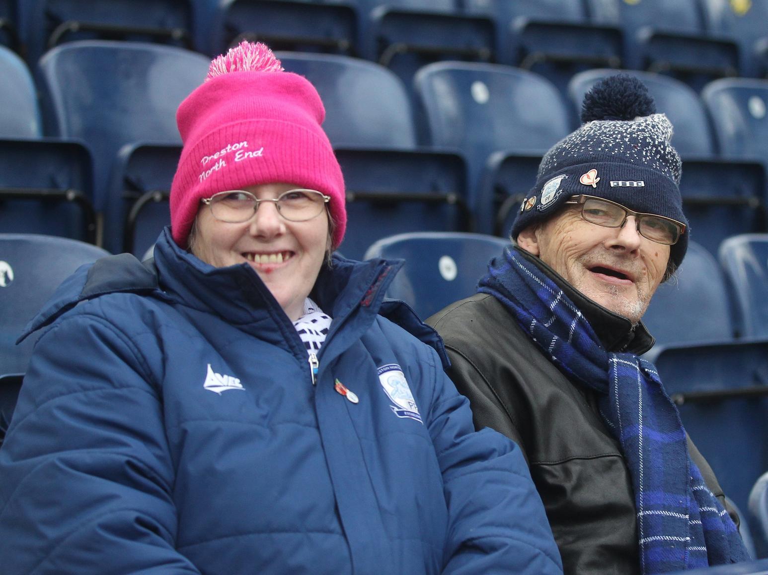 More PNE fans are caught by our snapper in a good mood before Saturday's draw.