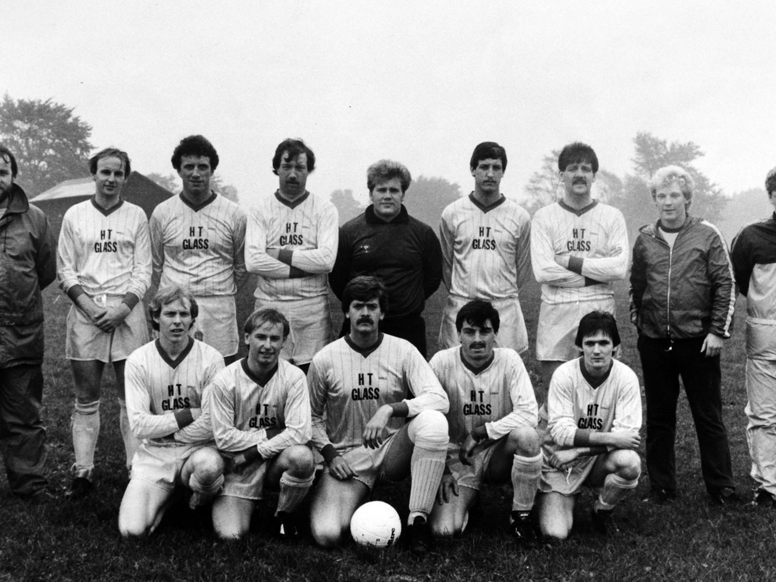 Back: Colin Felton (manager), Malcolm Rushfirth, Mark Broadley, Dennis Roberts, Phil Biddles, Steve Sparling, Les Robinson, Dave Weed and Paul Childs. Front: Paul Loft, Mick Routh, John Flynn (captain), Tony Clarke and Peter Scott.
