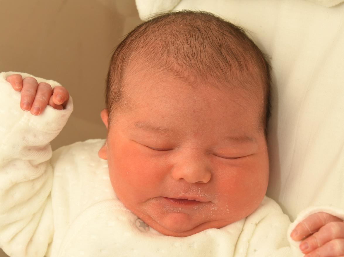 Caoimhe Libbie ORourke was born at Royal Preston Hospital on January 12 at 9.12pm, weighing 9lb 5oz, to Kayleigh and Stuart ORourke, from Longridge