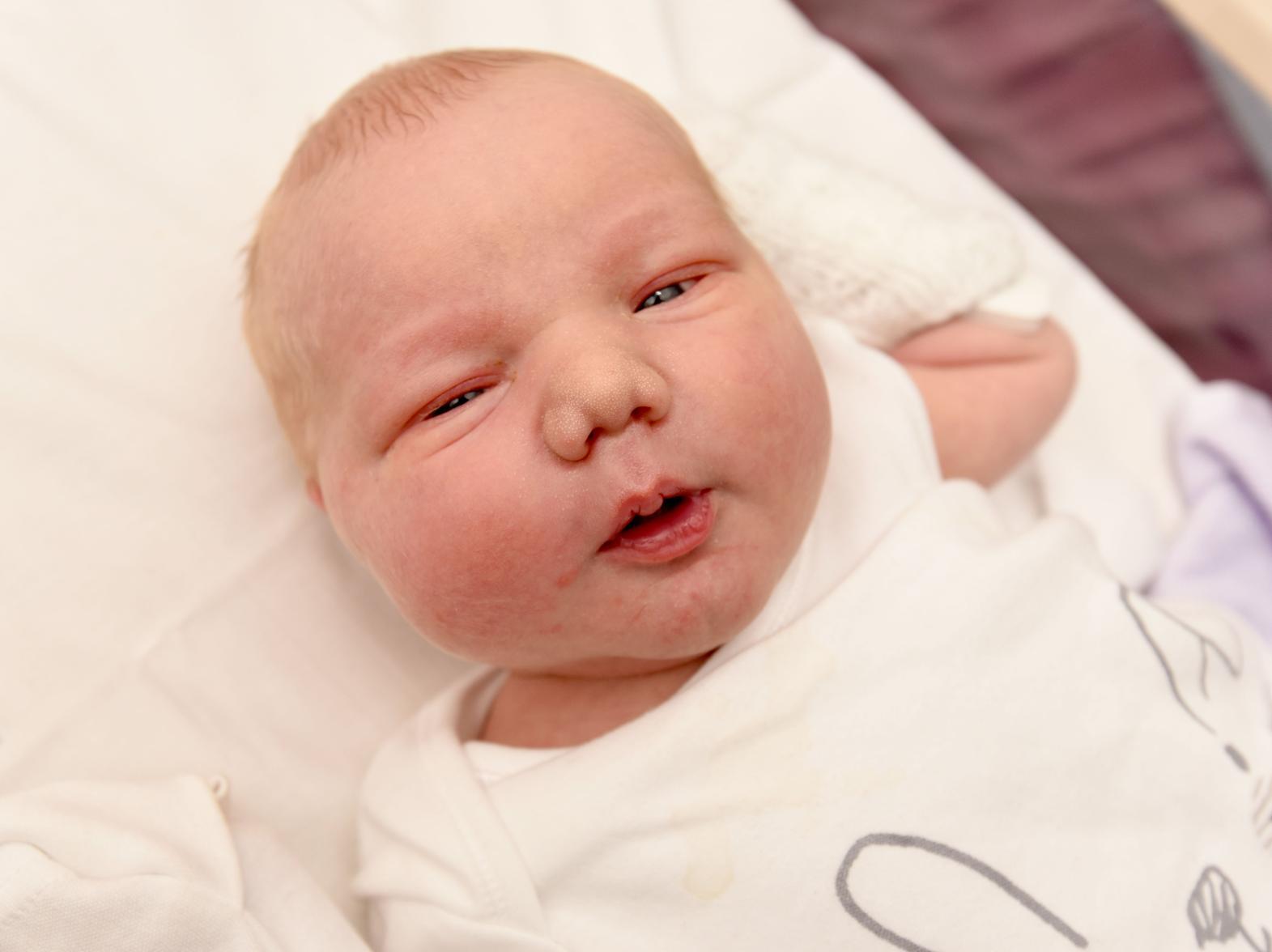 Jack Edward Robson was born on January 4 at 5.22pm, weighing 9lb 15oz, to Lucy Chandler and Nick Robson, from Walton Le Dale